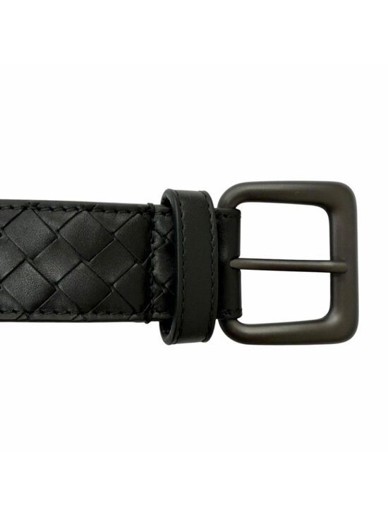 Bottega Veneta Leather Belt Black 80 cm